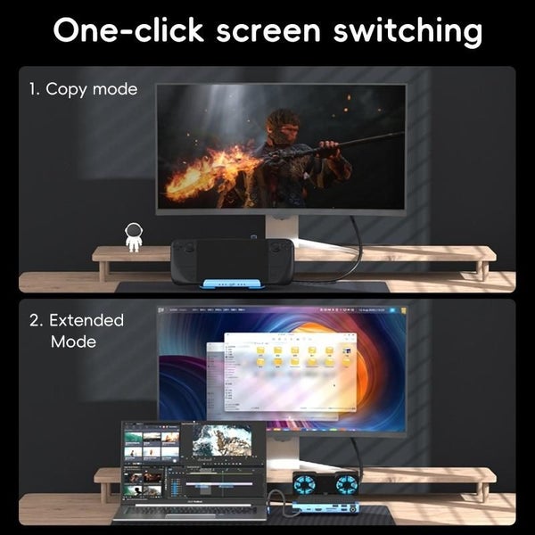 Yce-V279 10 In 1 Usb-C Gaming Dock Station Hard Disk Enclosure With Detachabl... Carousel 11