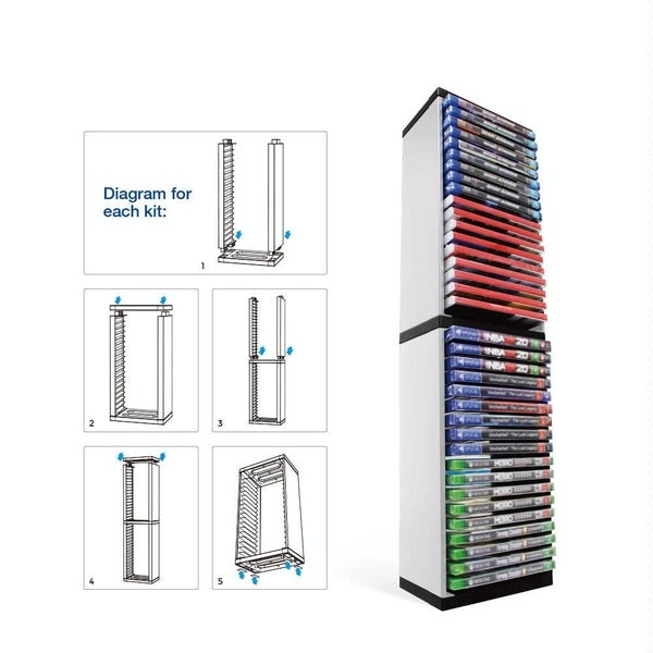 Console Game Cd Storage Rack Can Accommodate 36 Double-Layer Disc Racks For Ps5 Carousel 2