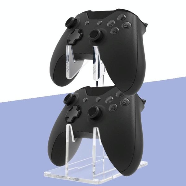 For Ps4/ Ps5/Ps3 Acrylic Double Layer Game Handle Storage Bracket Transparent Carousel 6