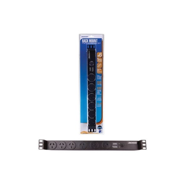 Jackson Power Rail - 1RU 6x Outlet Horizontal Carousel 1