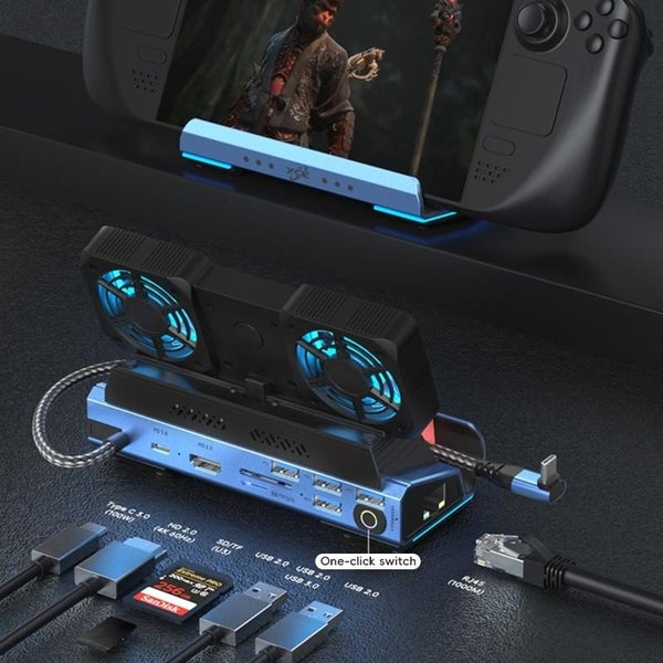 Yce-V279 10 In 1 Usb-C Gaming Dock Station Hard Disk Enclosure With Detachabl... Carousel 2