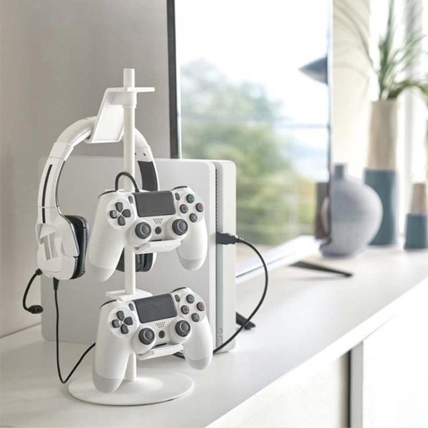 Gamepad Storage Rack Desktop Headphone Storage Rack - 3 Floors Black Carousel 6