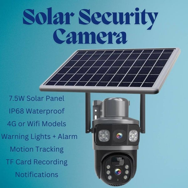 Dual FHD Solar Security Cameras - 4G & Wifi Models Available - Wire-Free Instal Carousel 1