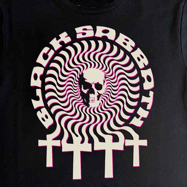 Black Sabbath Hypnotic Skull Crop Top Carousel 2