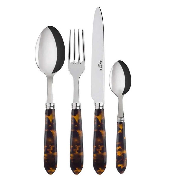 Sabre Tortoise Cutlery Set 4pce Carousel 1