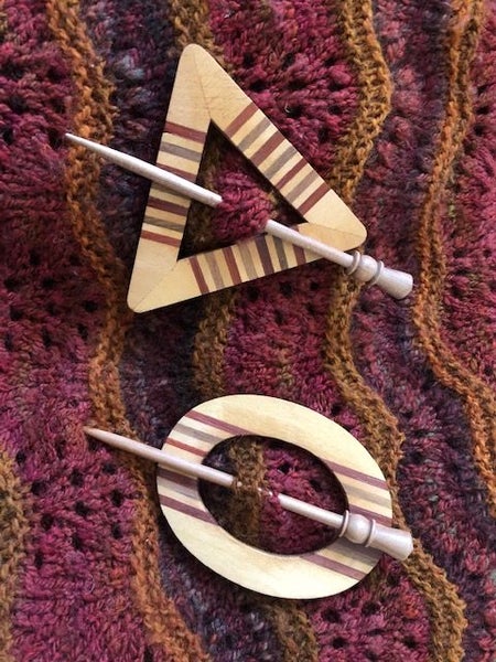 Wooden Shawl Pin Carousel 1