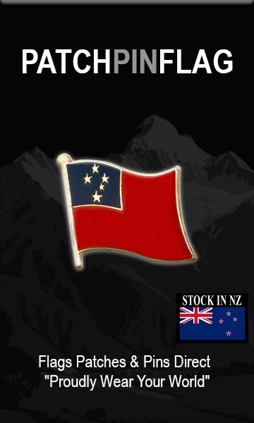 Samoa Flag Lapel Enamel Pin Badge Carousel 1