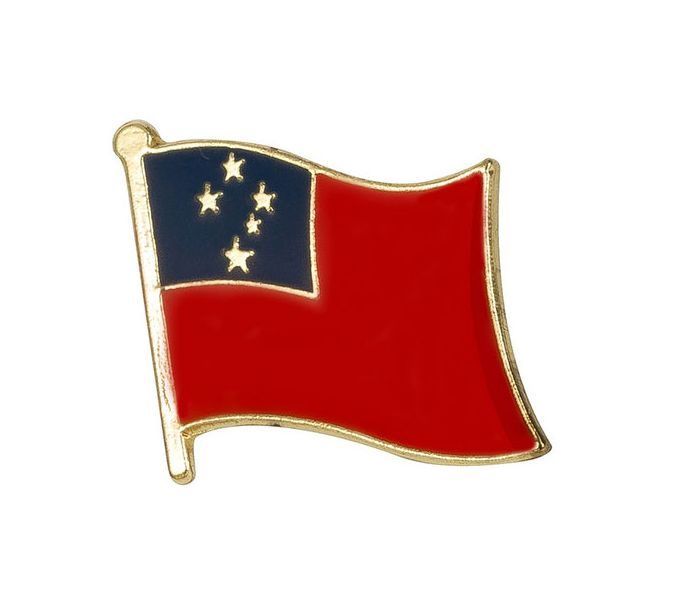 Samoa Flag Lapel Enamel Pin Badge Carousel 2
