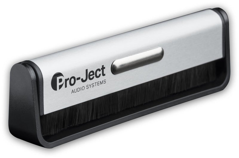 Pro-Ject Brush It Carbon Fibre Record Cleaning Brush - Silver Carousel 1