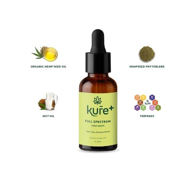 HEMP - KURE + FULL SPECTRUM HEMP DROPS (NZ"s FIRST CBD ALTERNATIVE) Carousel 9