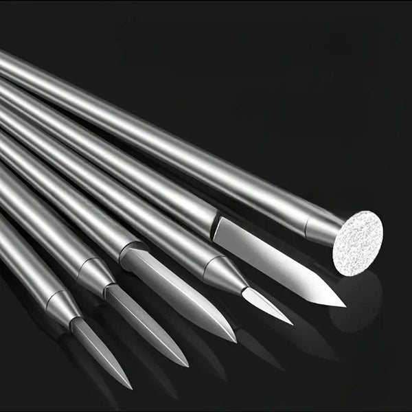 6pcs Woodworking Carving Knife Set 2.35/3.0mm Shank Carving Knife Carousel 2
