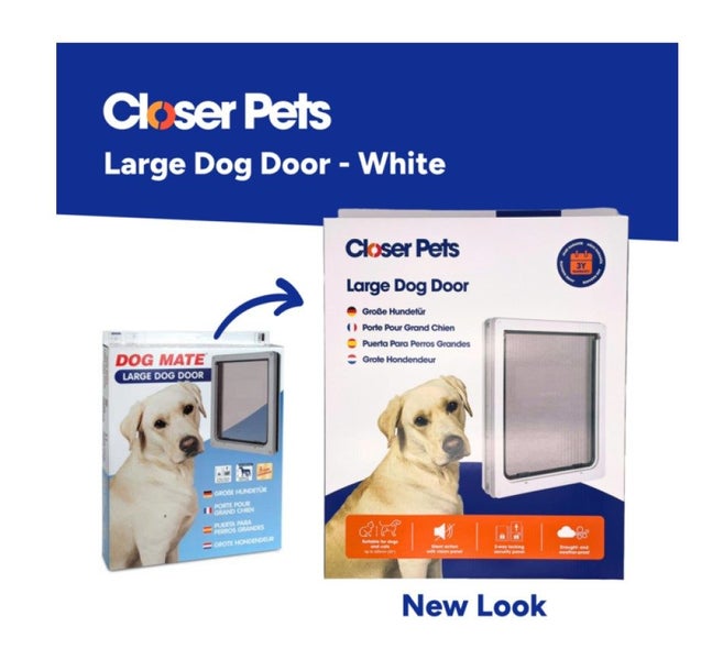 CLOSER PETS (formerly DOGMATE) DOG DOOR LARGE Carousel 1