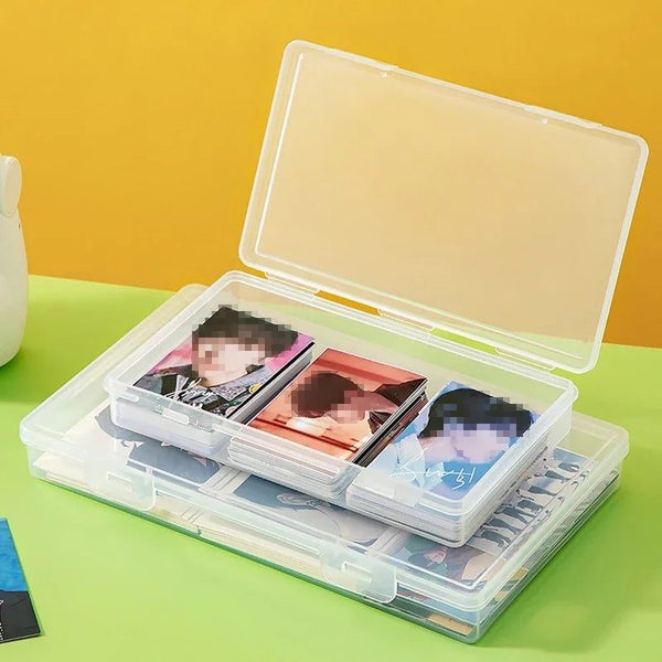 Storage Box 19X11.5X3cm Photocards Collection Organizer For Home Organisation St Carousel 6