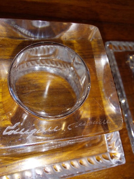 Lalique Crystal "Sophie" pattern candle holders Carousel 16