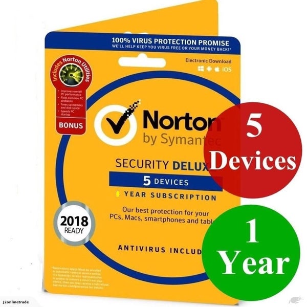 Norton Security Deluxe Antivirus - 5 Device 1 Year Carousel 2