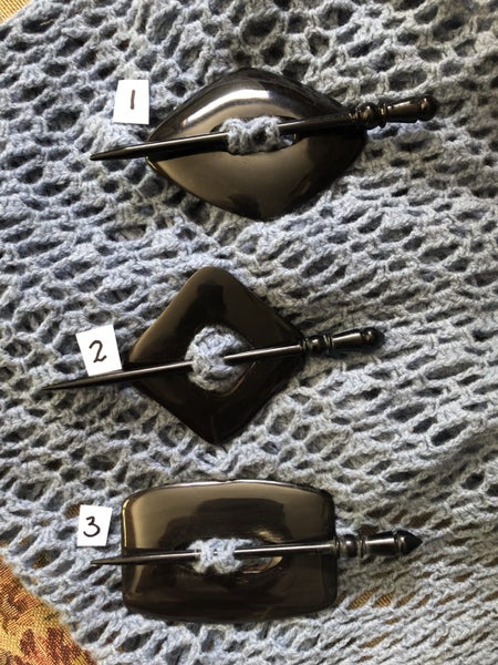 Buffalo Horn Shawl Pin Carousel 1