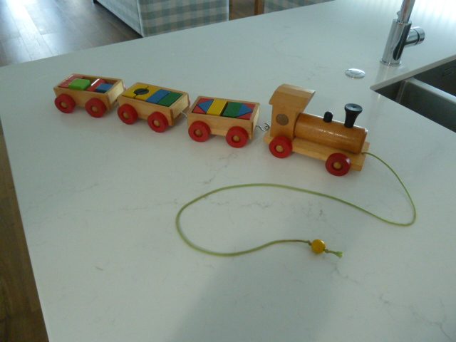Wooden Pull Along Train Carousel 1