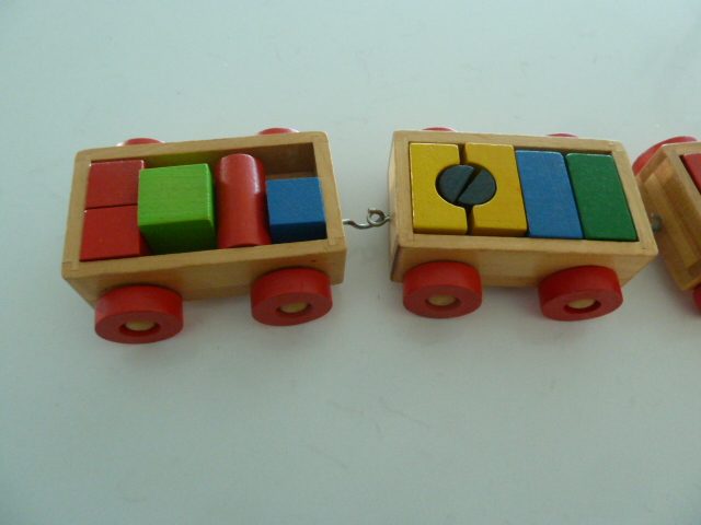 Wooden Pull Along Train Carousel 2