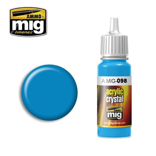 AMMO by Mig Jimenez A.MIG-0098 CRYSTAL LIGHT BLUE Carousel 1