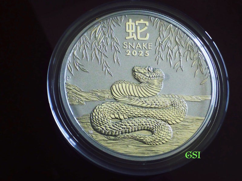5 Oz Lunar Snake silver bullion coin from Perth Mint Carousel 1