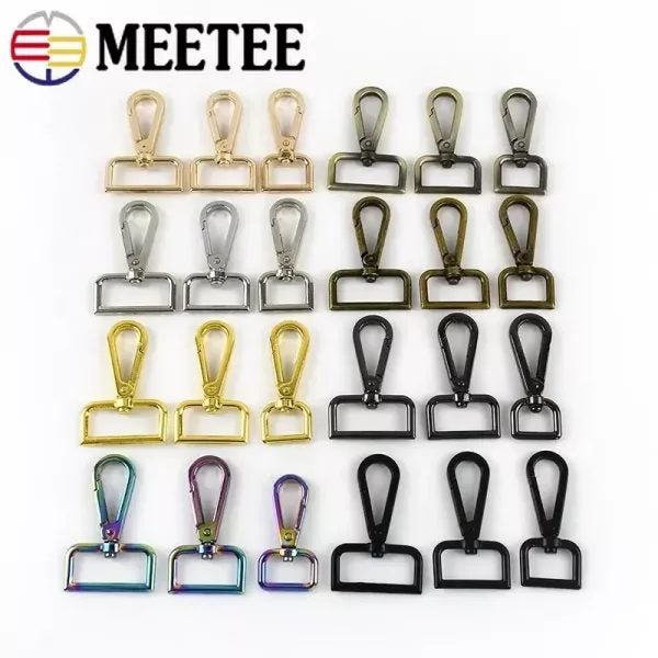 10Pcs 20-50mm Bag Metal Buckles Dog Collar Luggage Hanger Lobster Clasps Swivel Carousel 2