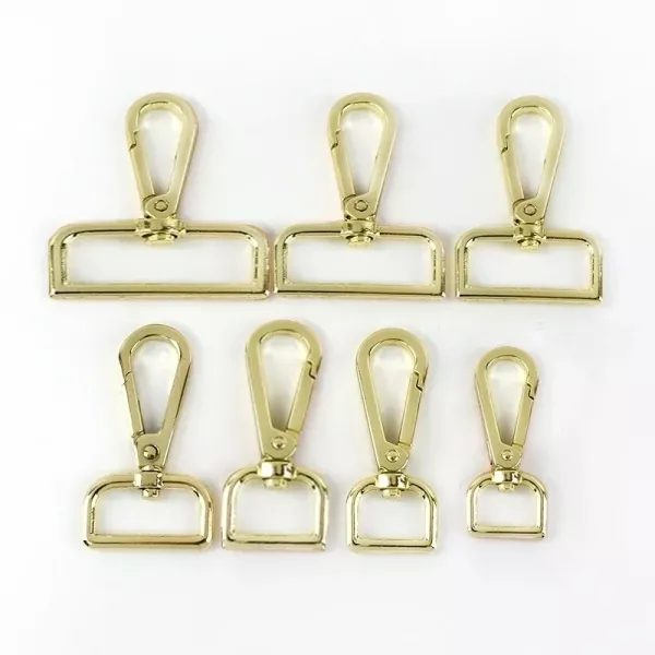 10Pcs 20-50mm Bag Metal Buckles Dog Collar Luggage Hanger Lobster Clasps Swivel Carousel 1