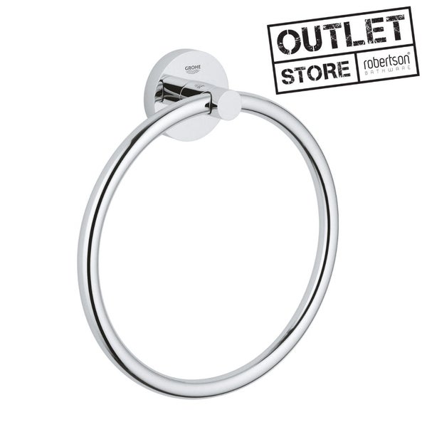 GROHE ESSENTIALS TOWEL RING CHROME Carousel 1