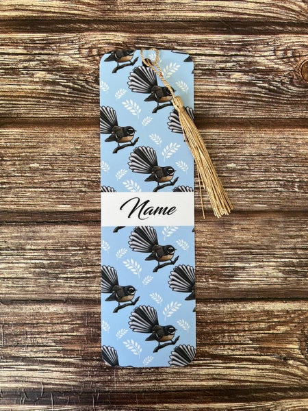 CUSTOM PERSONALISED BOOKMARK ~ Piwakawaka design Carousel 2