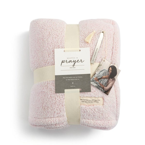Demdaco Wrapped In Prayer - Blush Prayer Blanket Carousel 1