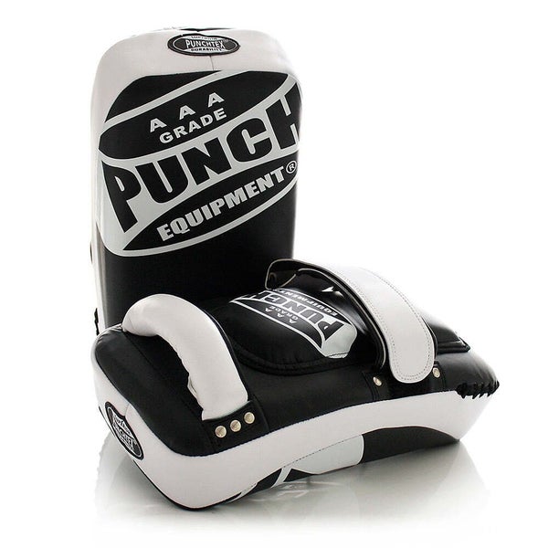 PUNCH Thai Pads [AAA] CURVED-SOFT BLACK/WHITE Carousel 1