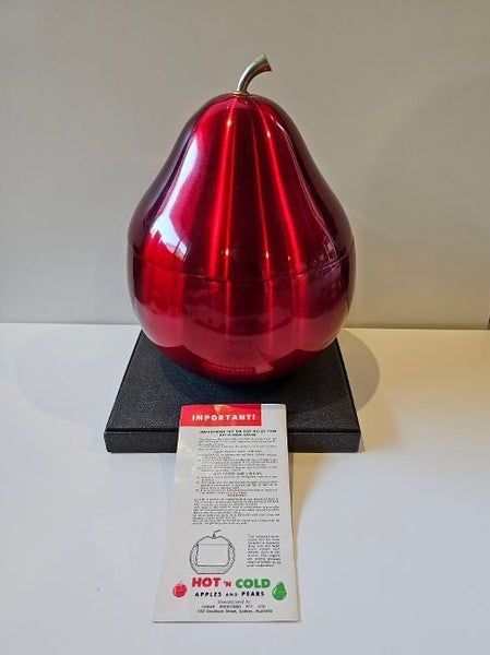 Vintage 1960's Australian Made 'Daydream' Red Anodized Pear Ice Bucket. Carousel 2