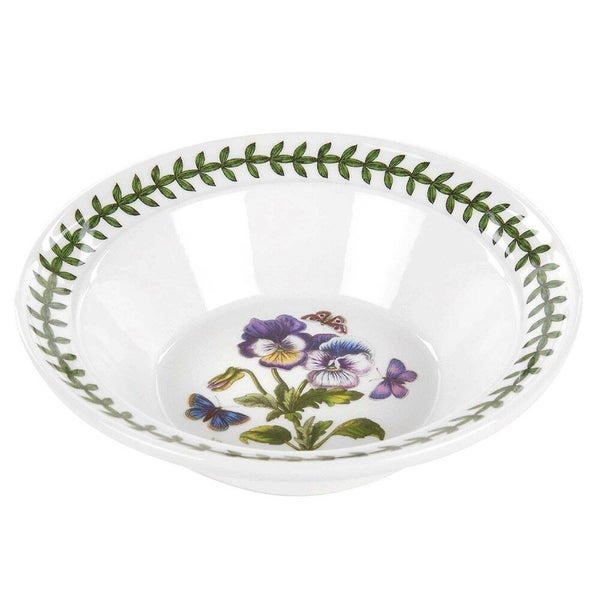 Portmeirion Botanic Garden - Oatmeal Bowl - 16cm Pansy Carousel 1