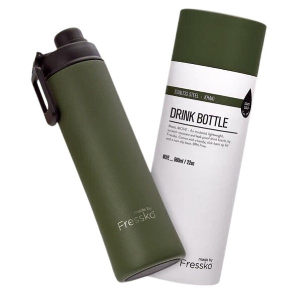 Fressko MOVE Insulated Bottle 660ml - Khaki Carousel 2