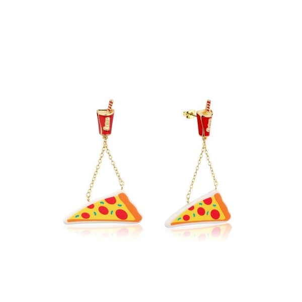 Coca Cola Couture Kingdom - Coke and a Pizza Drop Earrings Yellow Gold Carousel 1