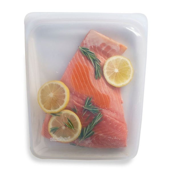 Stasher Sandwich Bag Set - Clear, Aqua & Blue (Set of 3) Carousel 2
