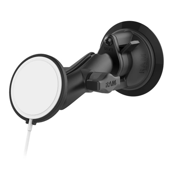 RAM-B-166-AP-MAGU :: RAM Twist-Lock Suction Cup Mount For Apple 15W MagSafe Carousel 1