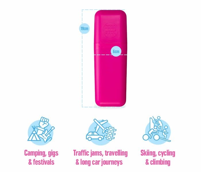 SHEWEE Out and About Pack - BLACK- PEEBOL+DRYBAG+HAND SANITISER - Portable Loo Carousel 2