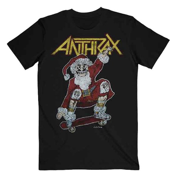 Anthrax Vintage Christmas T Shirt Carousel 1