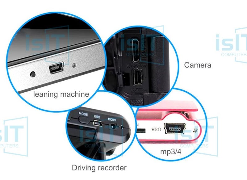 Mini USB 2.0 Cable 5Pin Fast Data Charger for MP3 MP4 Car DVR GPS Digital Camera Carousel 4