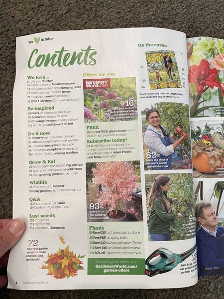 BBC Gardener's World October 2022 Carousel 2