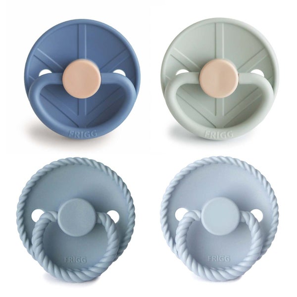 Frigg: Latex Pacifiers 4 Pack - Skyline Serenity (6-18 months) Carousel 1