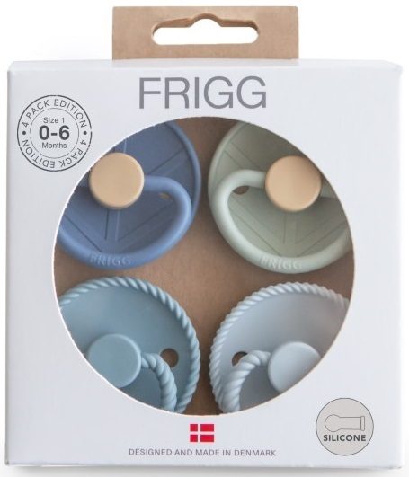 Frigg: Silicone Pacifiers 4 Pack - Skyline Serenity (0-6 months) Carousel 2
