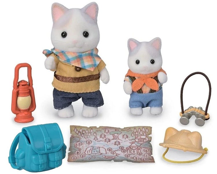 Sylvanian Families: Exciting Exploration Set - Latte Cat Brother & Baby Carousel 2