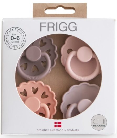Frigg: Silicone Pacifiers 4 Pack - Sunset Bliss (0-6 months) Carousel 2