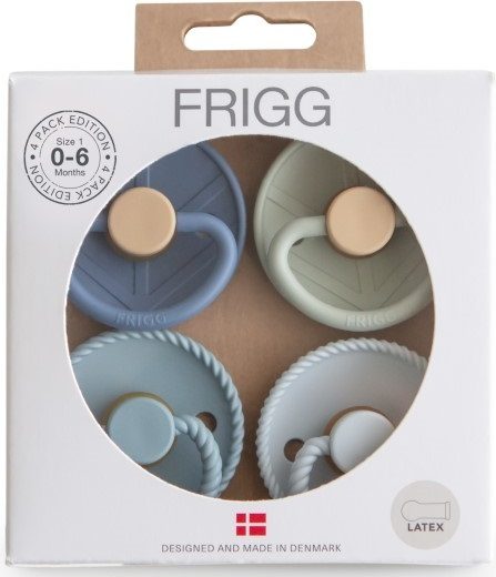 Frigg: Latex Pacifiers 4 Pack - Skyline Serenity (0-6 months) Carousel 2