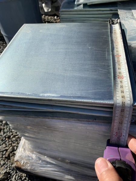 Galvanised Steel Plate 250x250x6mm Carousel 1