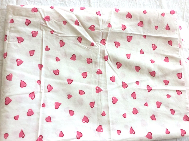 Pink Heart 100% Cotton Fabric Material - "Kingmufasa" Carousel 1