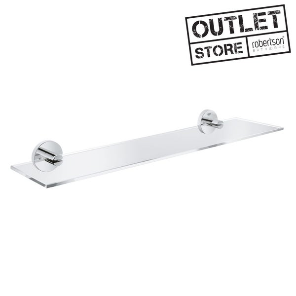 GROHE ESSENTIALS GLASS SHELF 380MM CP Carousel 1