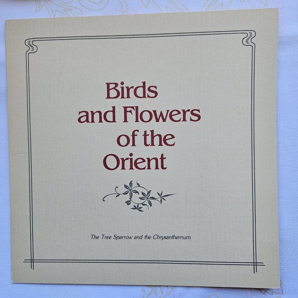 JAPANESE PORCELAIN HAND- DECORATED BORDER OF 24 KARAT GOLD PLATE , TREE SPARROW64759423730563112