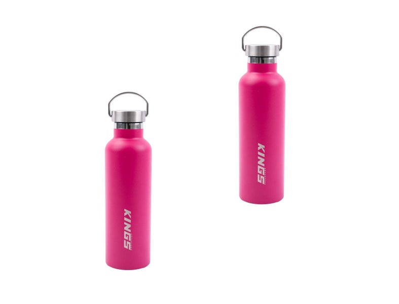2 x Kings Pink Water Bottle | 750ml | Double Insulated Stainless Steel Carousel 1